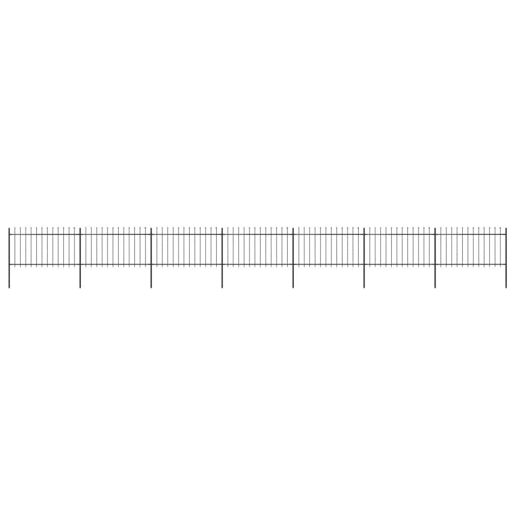 Garden Fence Outdoor with Spear Top Steel