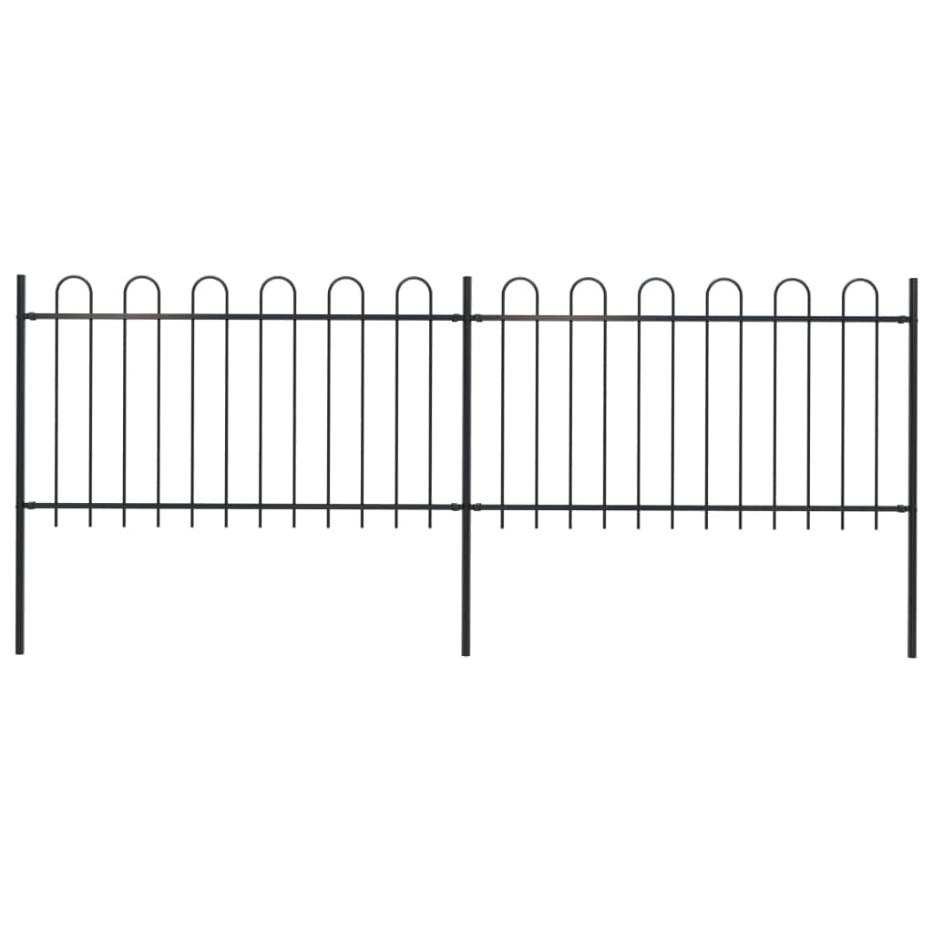 Garden Fence with Hoop Top Steel - Simple deals