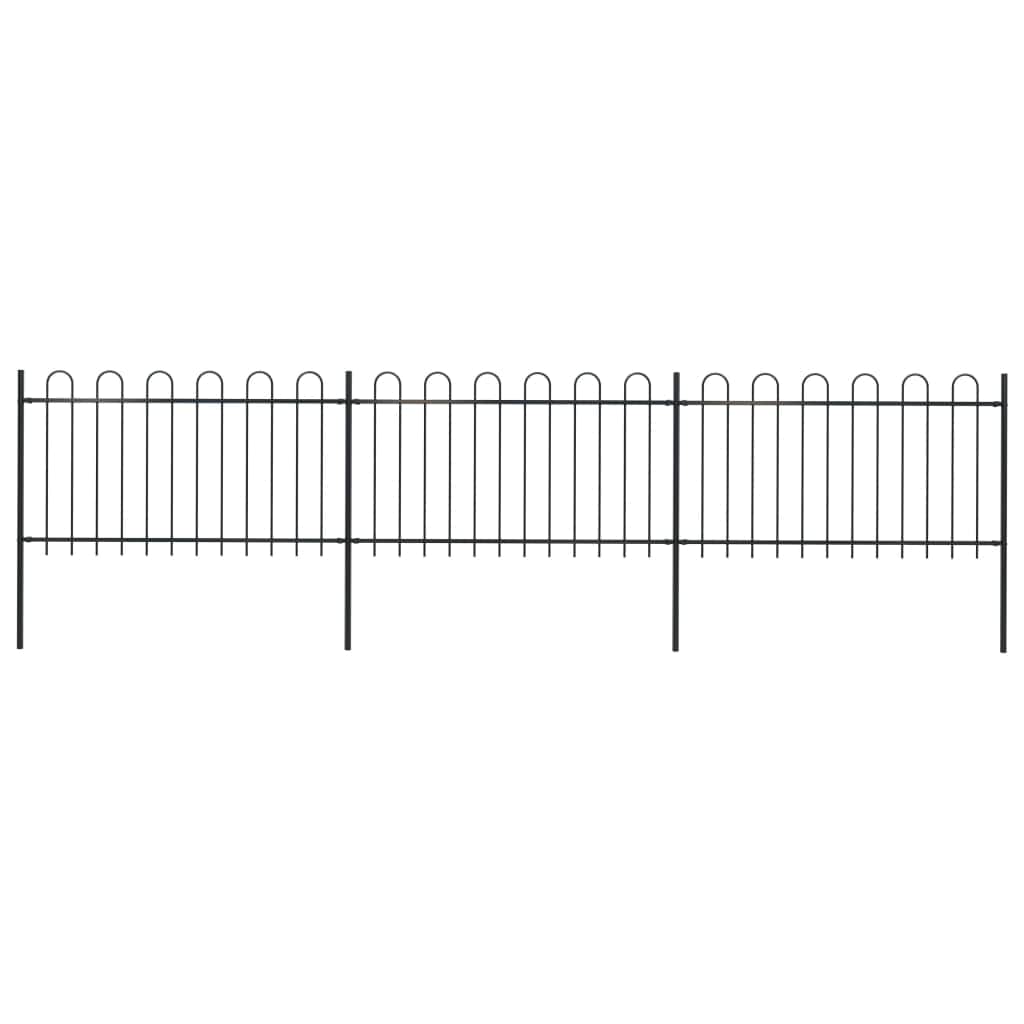 Garden Fence with Hoop Top Steel Durable - Simple deals