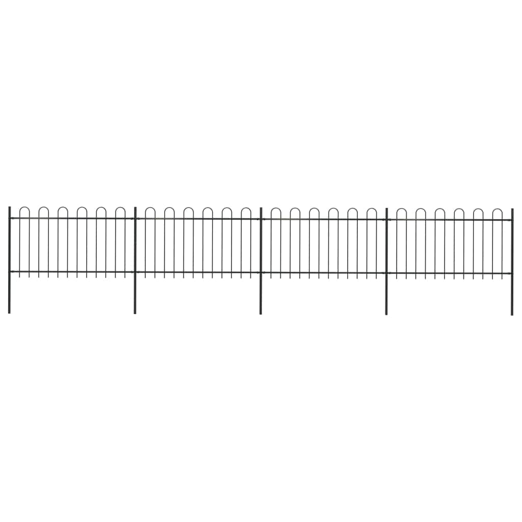Garden Fence with Hoop Top Steel Study - Simple deals