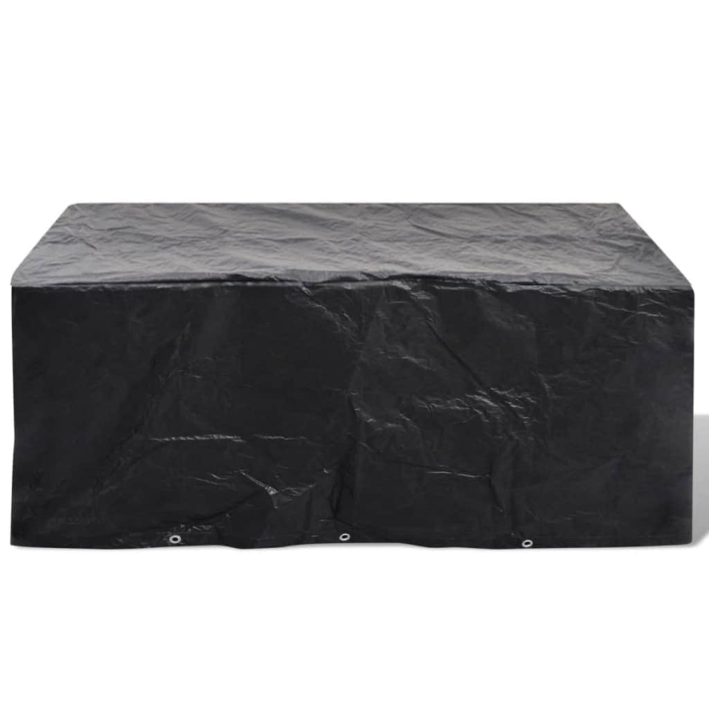 Garden Furniture Cover 6 Person Poly Rattan Set 10 Eyelets