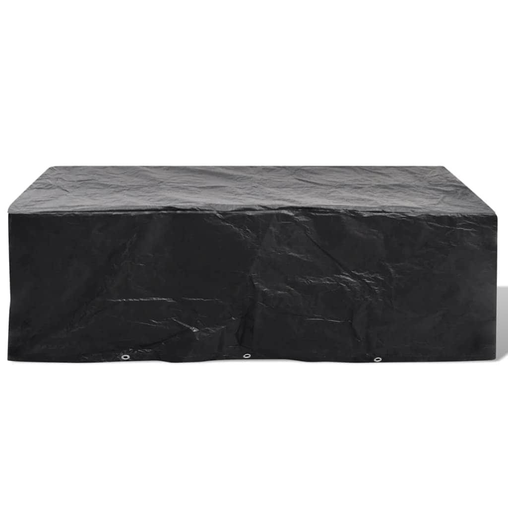 Garden Furniture Cover 8 Person Poly Rattan Set 10 Eyelets