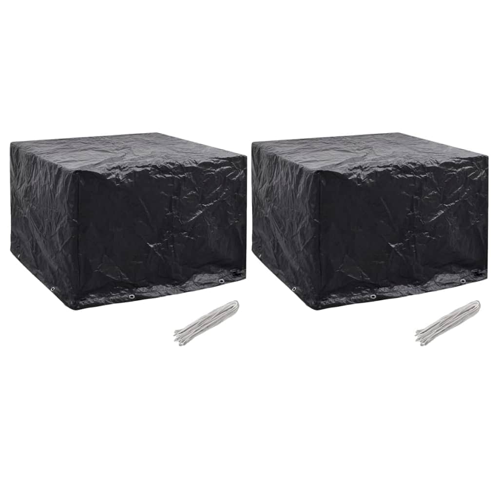 Garden Furniture Covers 2 pcs 8 Eyelets