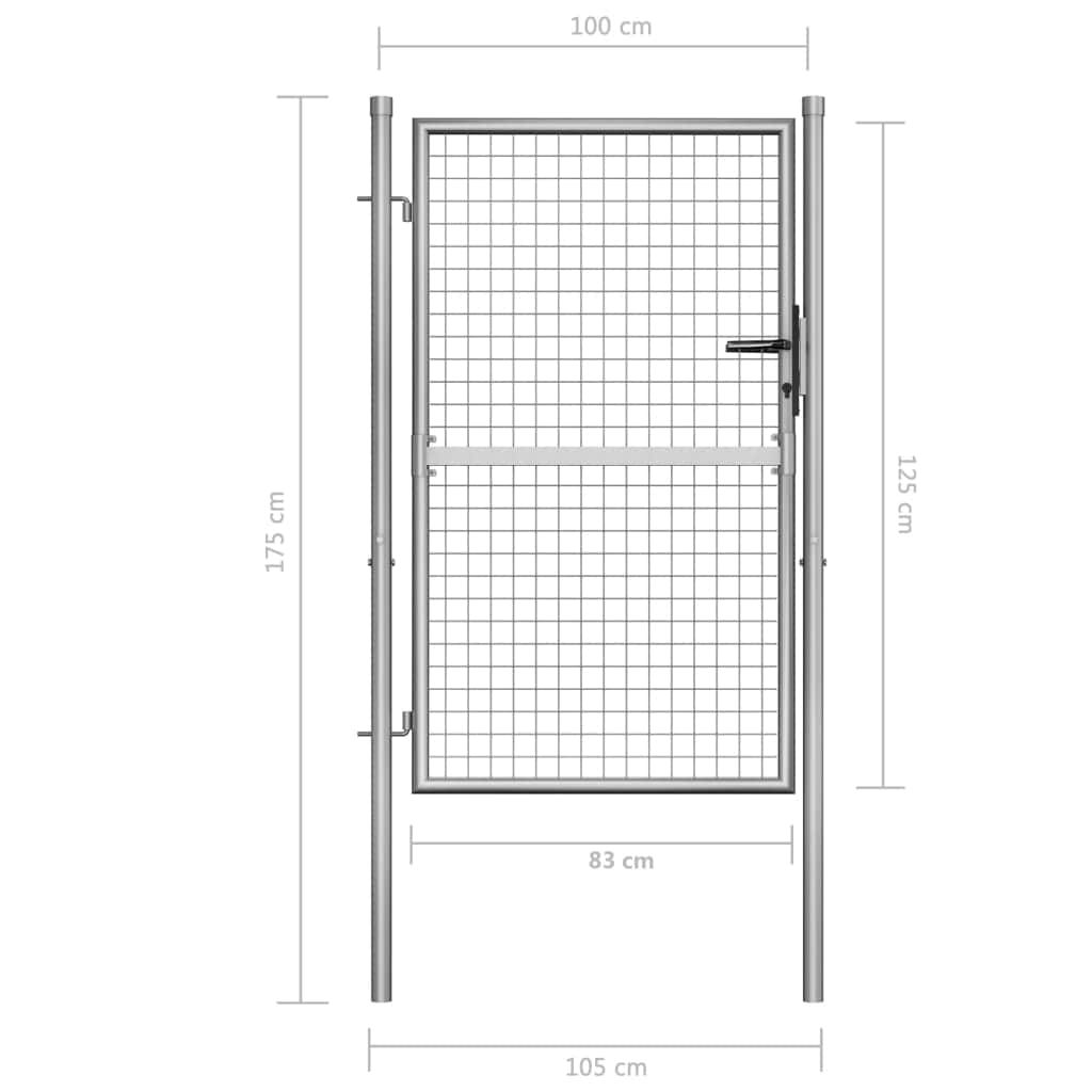 Garden Gate Silver L | Silver colour