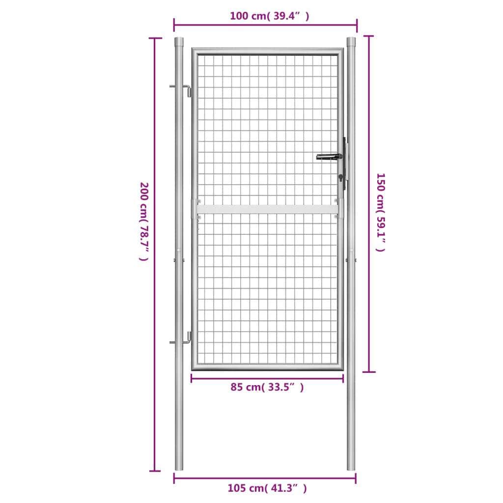 Garden Gate Silver XL | Silver colour