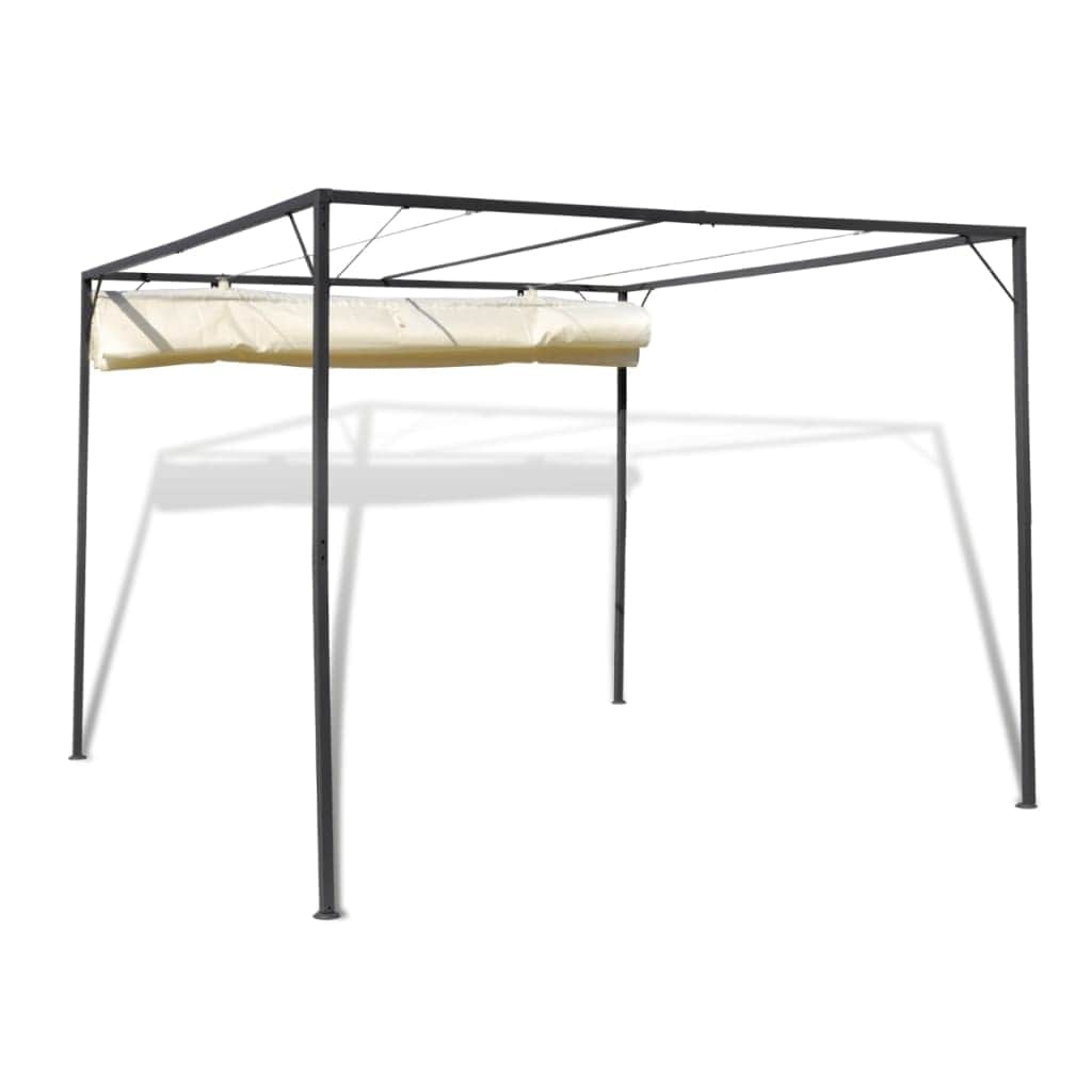 Garden Gazebo with Retractable Roof Canopy - Simple deals