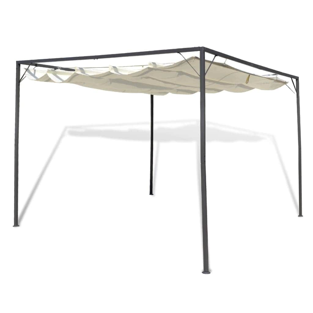 Garden Gazebo with Retractable Roof Canopy - Simple deals