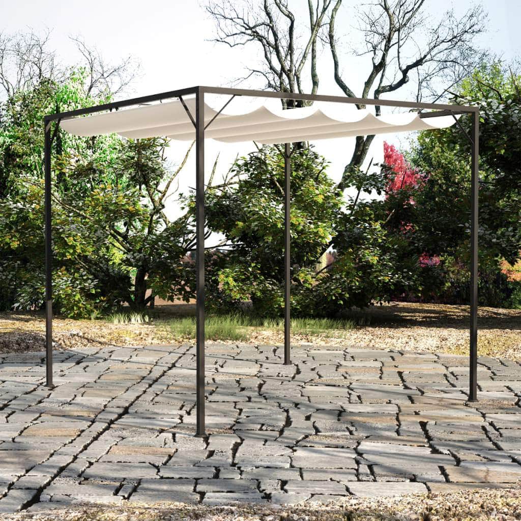 Garden Gazebo with Retractable Roof Canopy - Simple deals