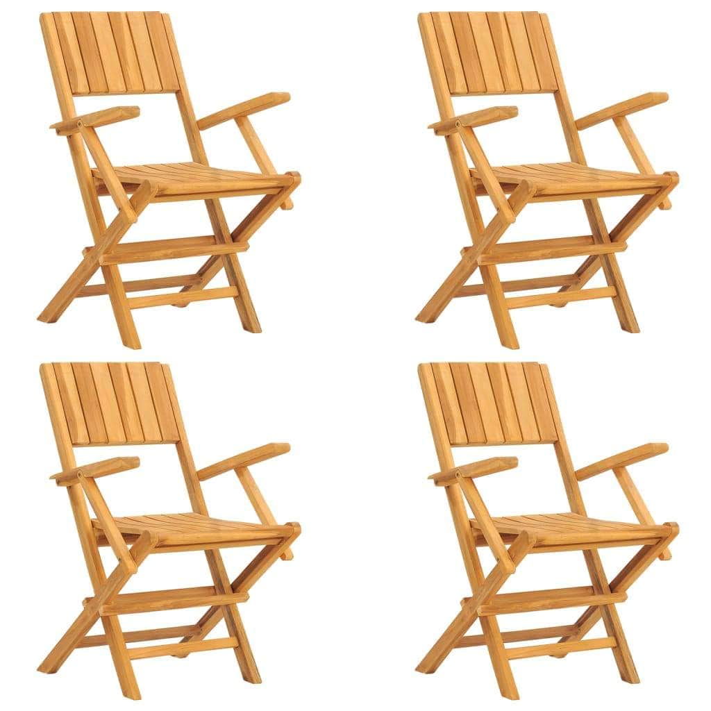 Garden Grace: 5-Piece Solid Teak Wood Dining Set