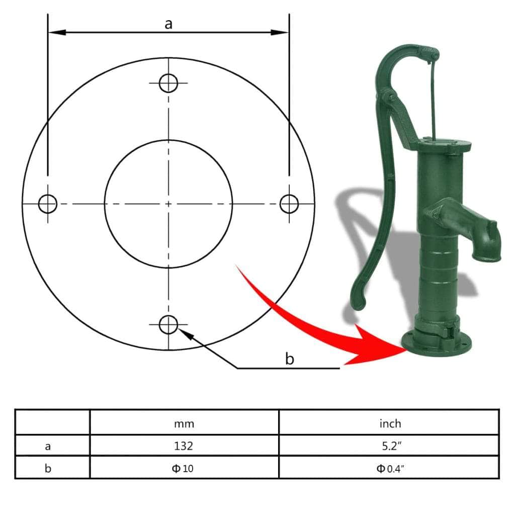 Garden Hand Water Pump Cast Iron - Simple deals