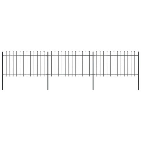 Garden Home Fence with Spear Top Steel