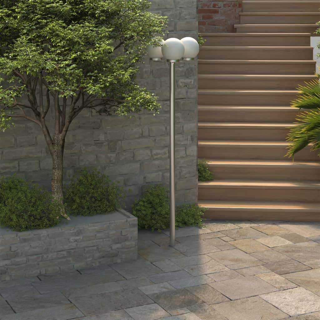 Garden Lamp Post 3 Lamps 220cm