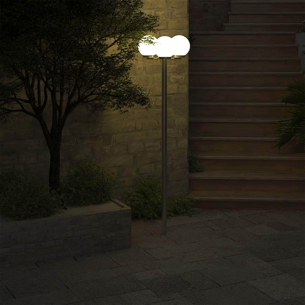 Garden Lamp Post 3 Lamps 220cm