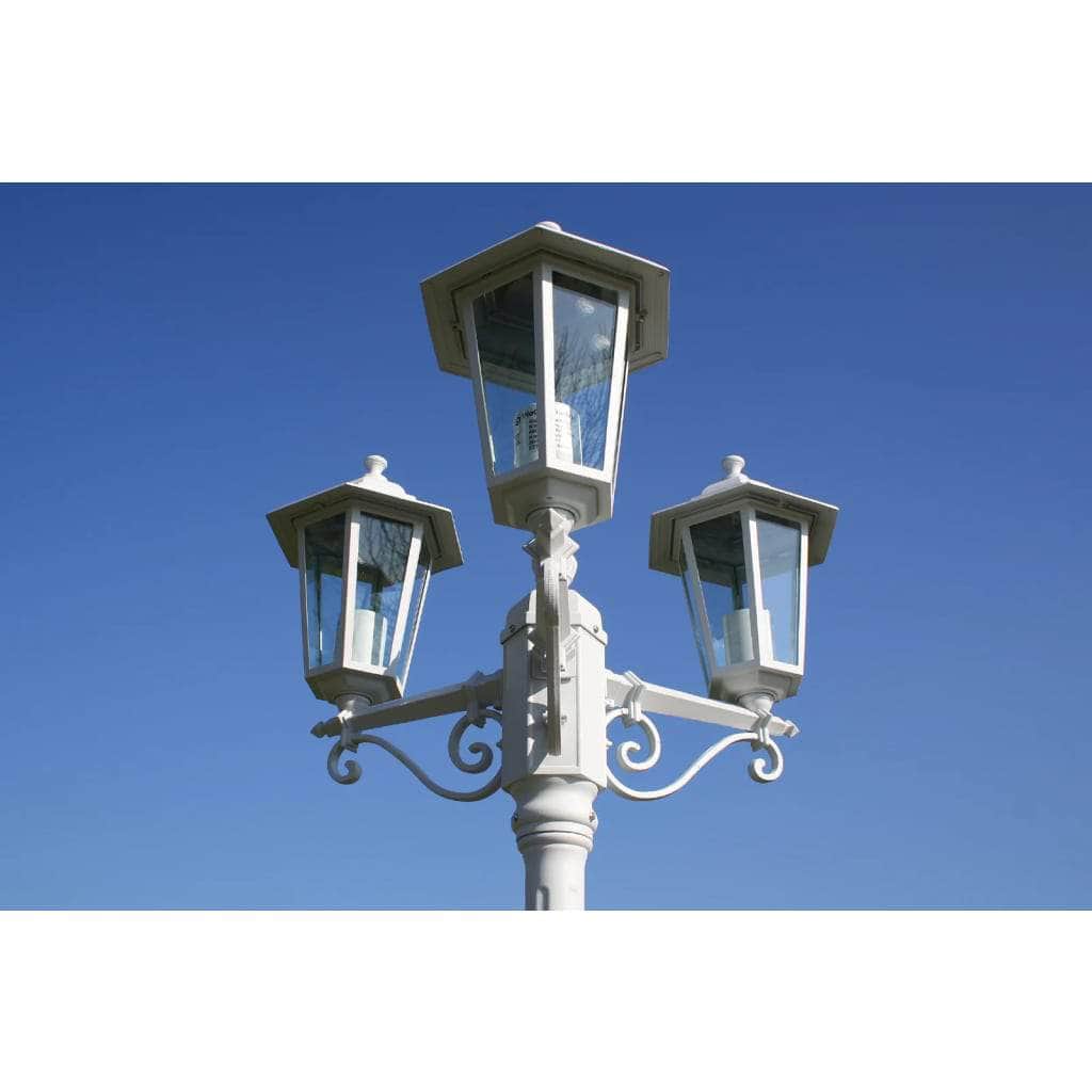 Garden Lamp Post White 215 cm | White colour