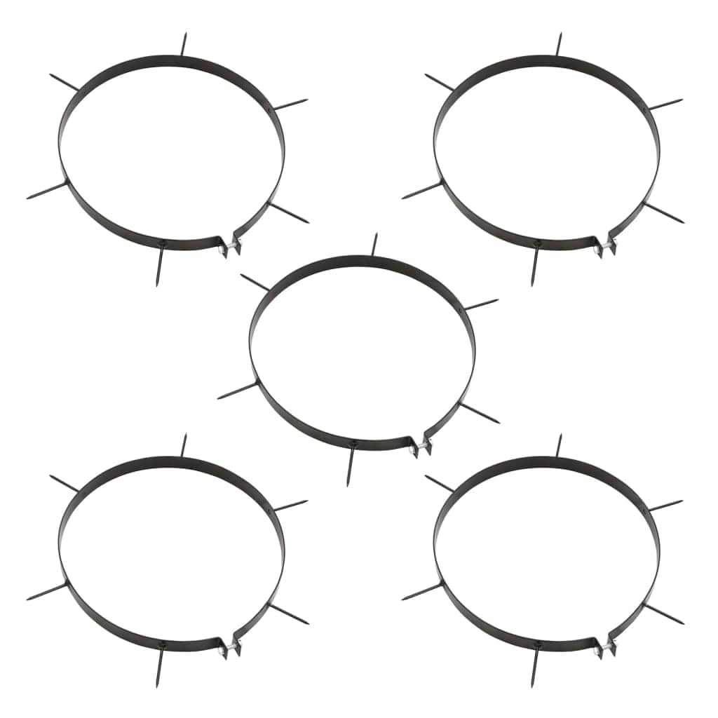 Garden Lawn Roller with Aerator Clamps Black 63 L Iron