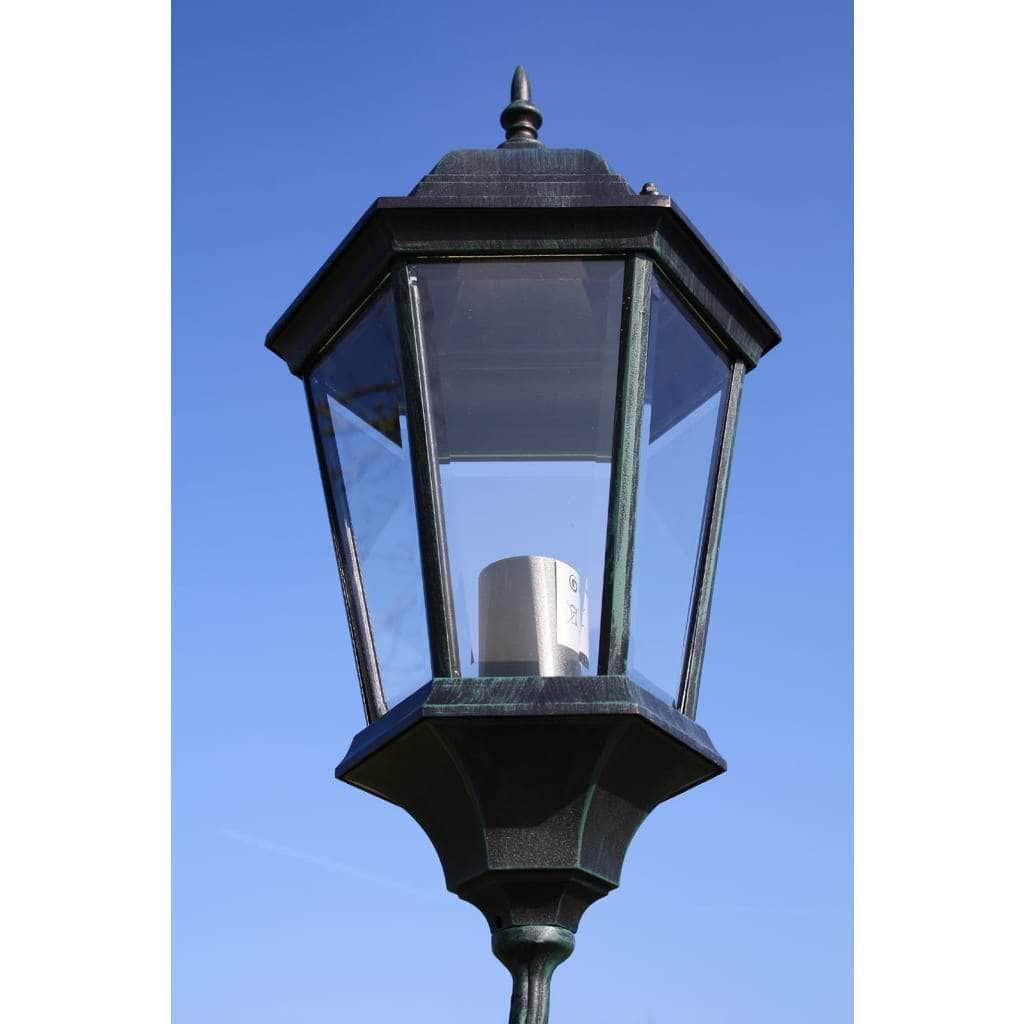 Garden Light Post 2 - arms 230 cm Dark Green/Black Aluminium - Simple deals
