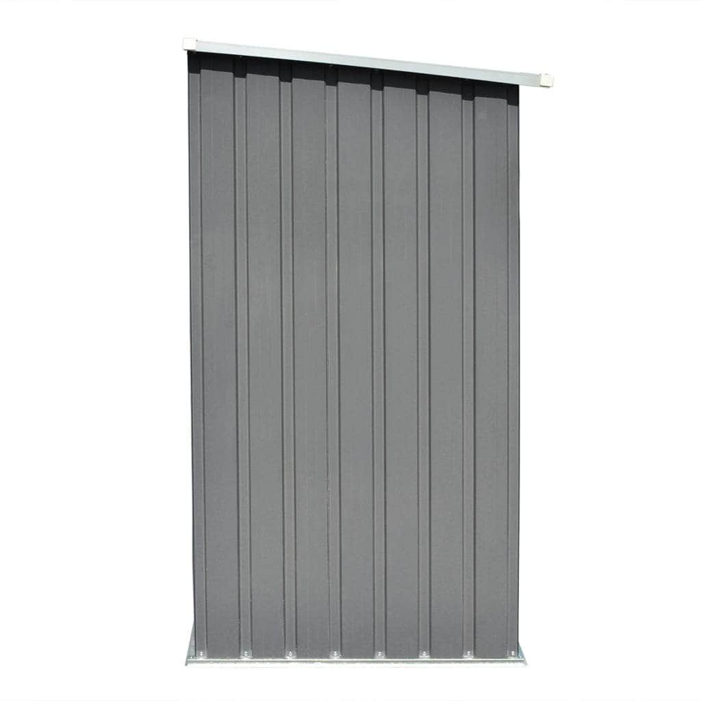 Garden Log Storage Shed Galvanised Steel - Simple deals