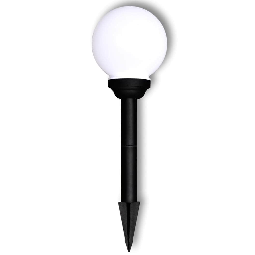 Garden Path Solar Ball Light LED 15cm 4pcs with Ground Spike
