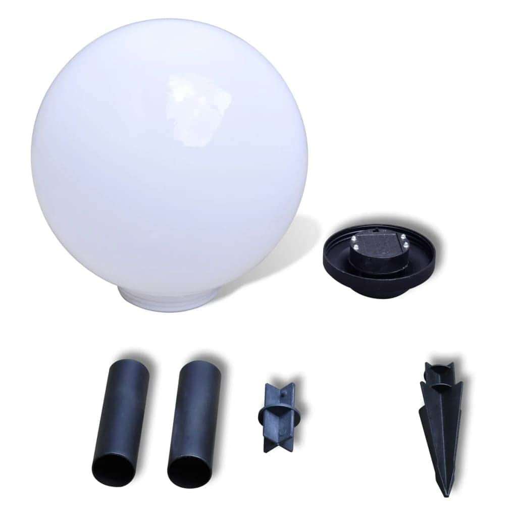 Garden Path Solar Ball Light LED 30cm 2pcs with Ground Spike