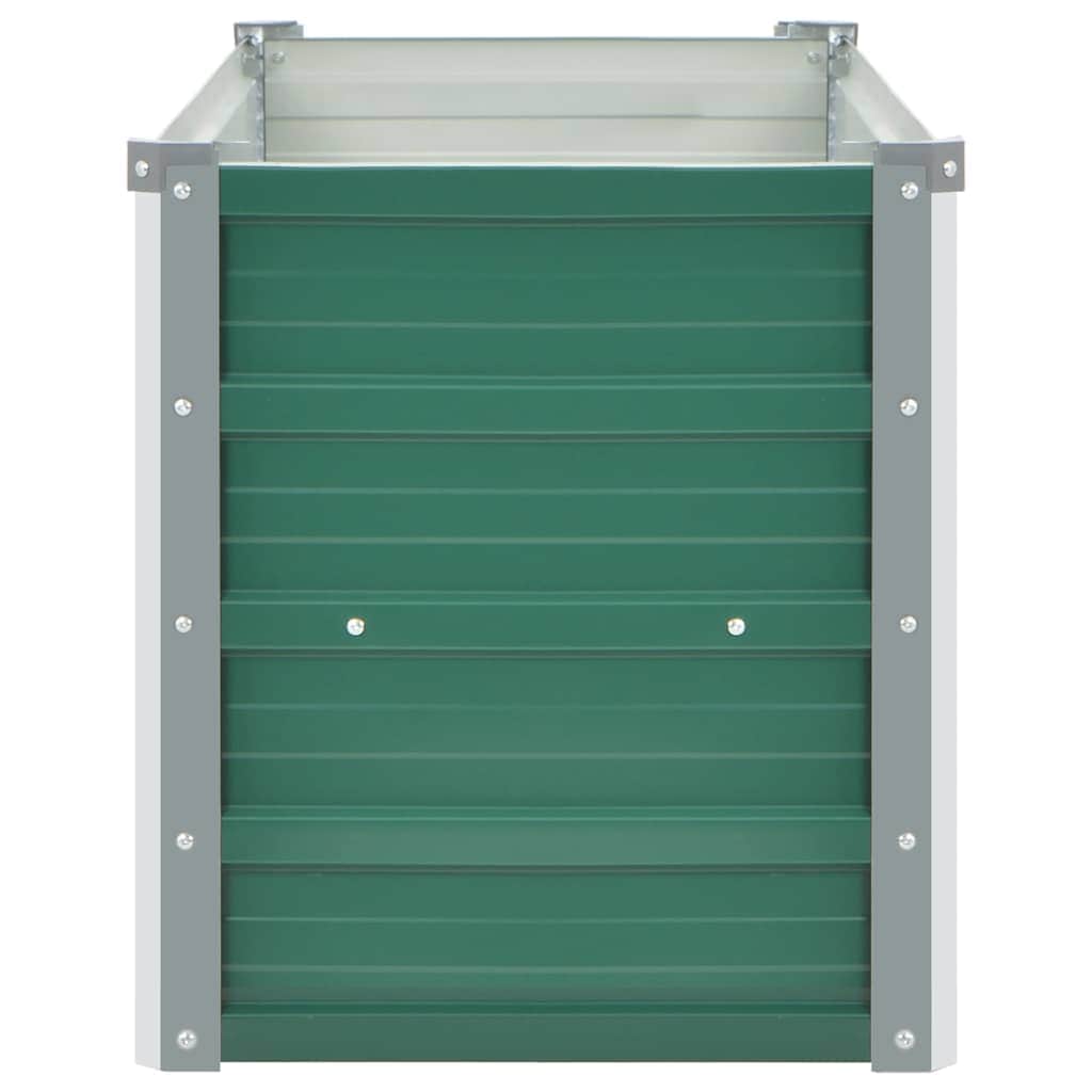 Garden Planter Bed Galvanised Steel Green - Simple deals