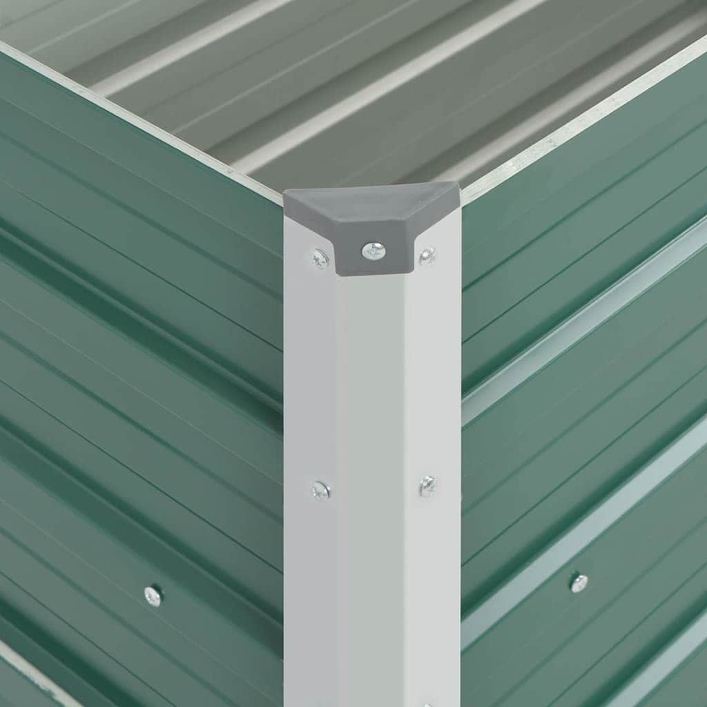 Garden Planter Bed Galvanised Steel Green - Simple deals