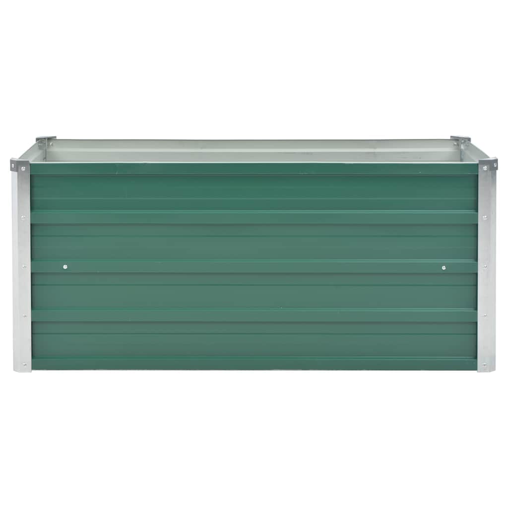 Garden Planter Bed Galvanised Steel Green