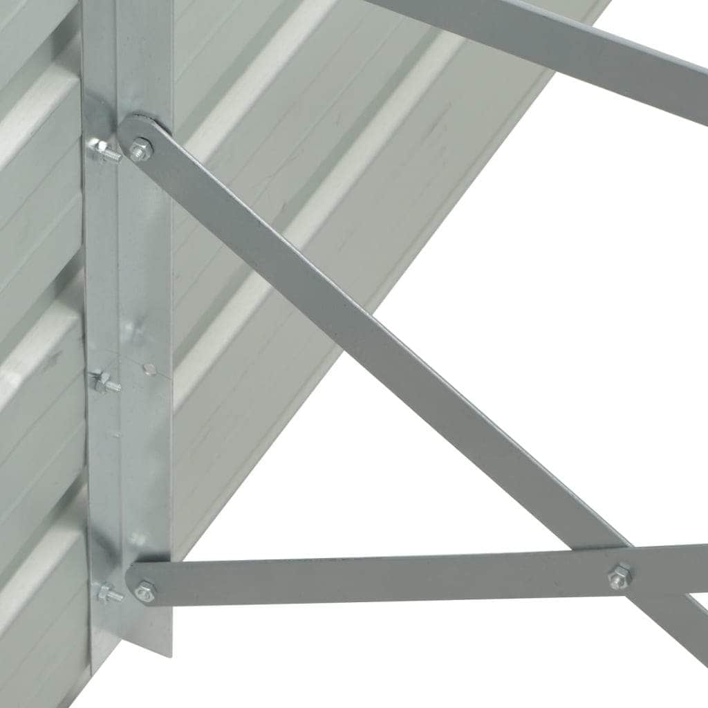 Garden Planter Bed Galvanised Steel  Grey