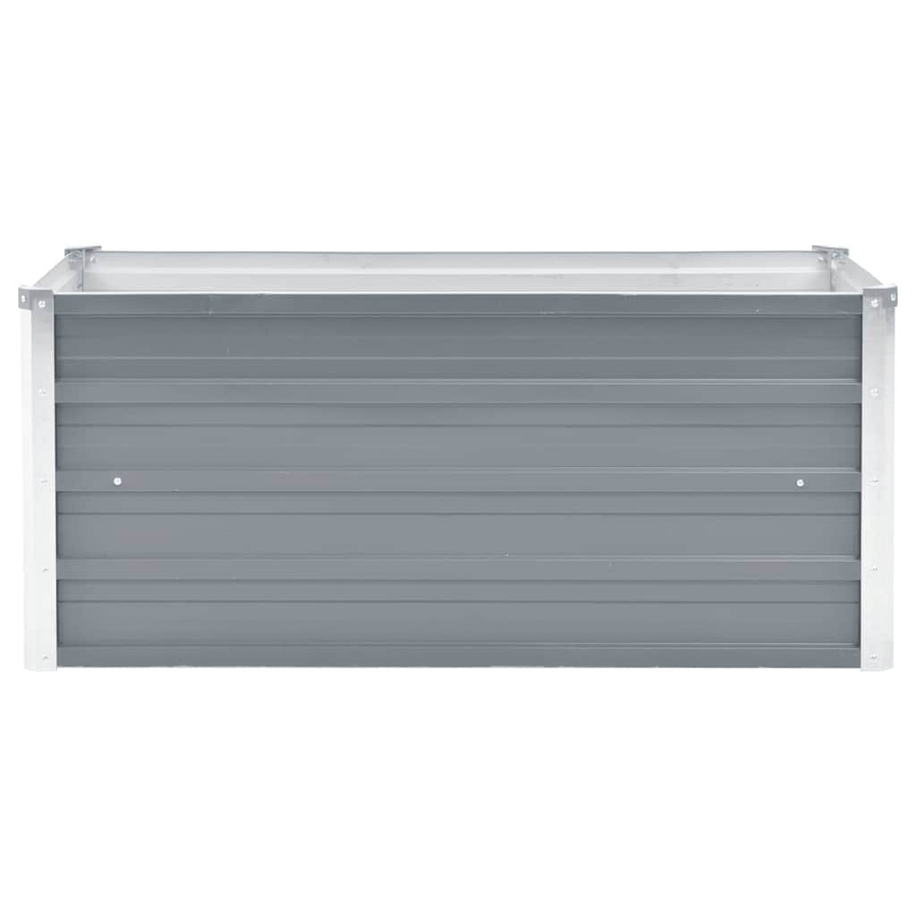 Garden Planter Bed Galvanised Steel Grey - Simple deals