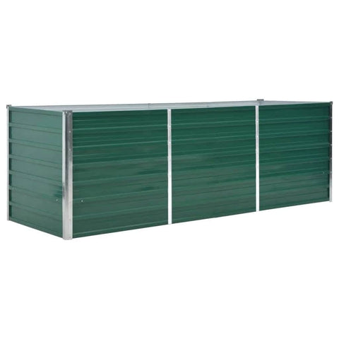 Garden Planter Galvanised Steel  Green