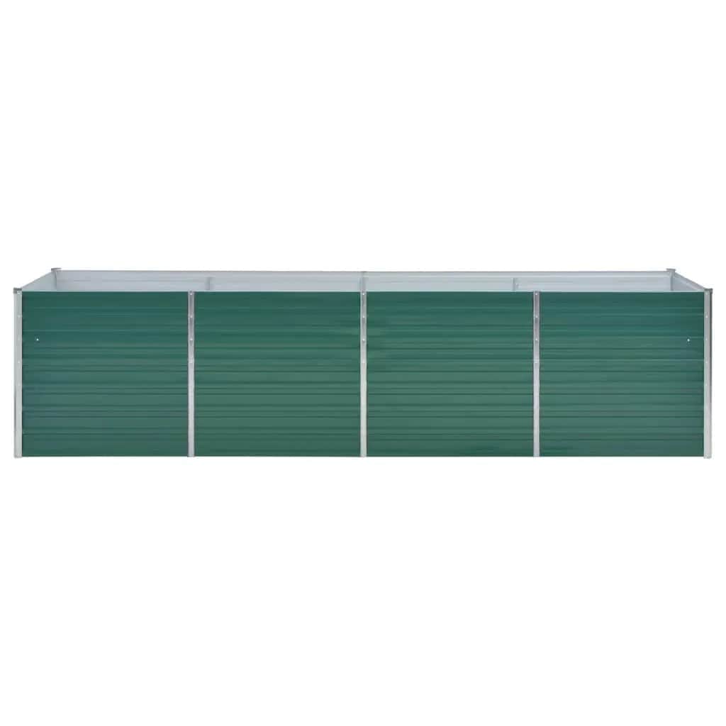 Garden Planter Galvanised Steel / Green