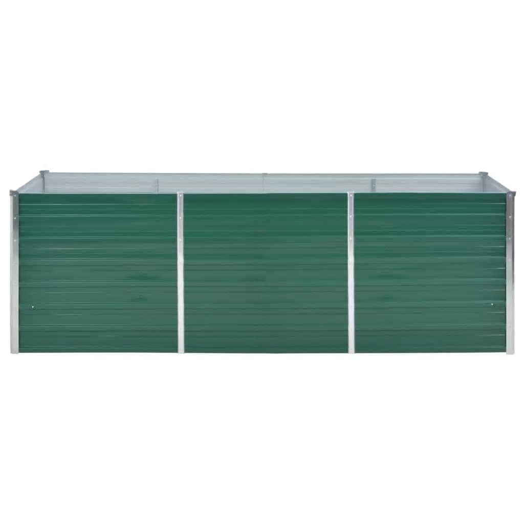 Garden Planter Galvanised Steel Green - Simple deals