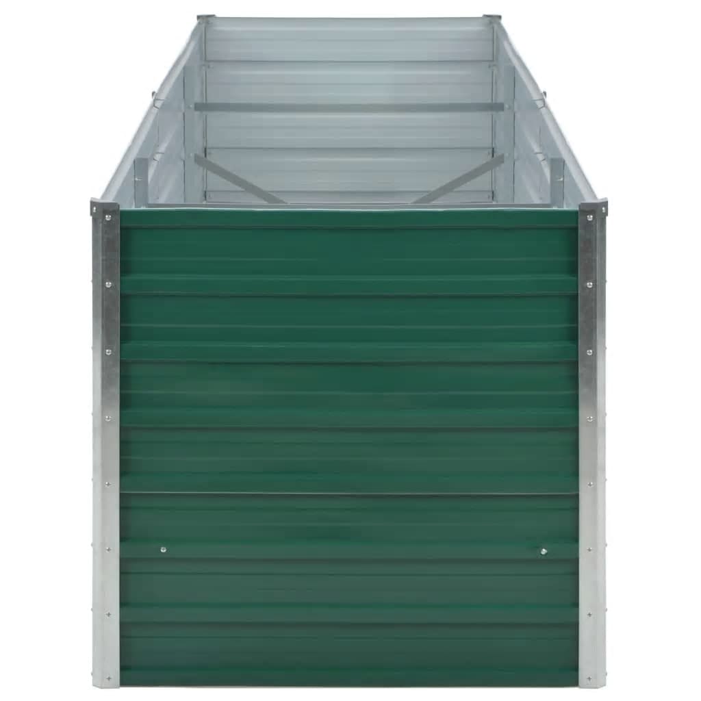 Garden Planter Galvanised Steel Green - Simple deals