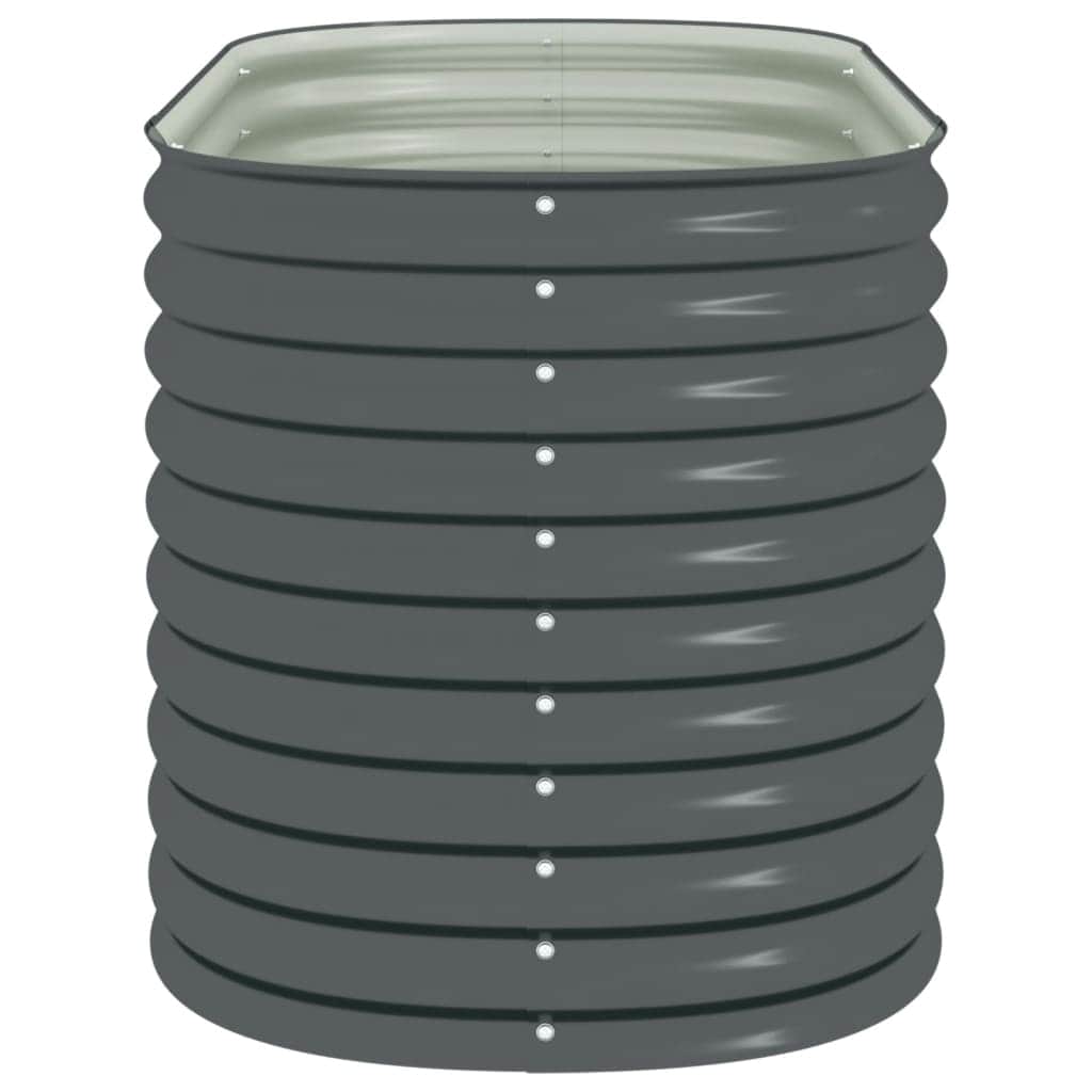 Garden Planter  Galvanised Steel - Grey
