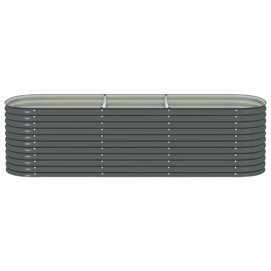 Garden Planter  Galvanised Steel / Grey