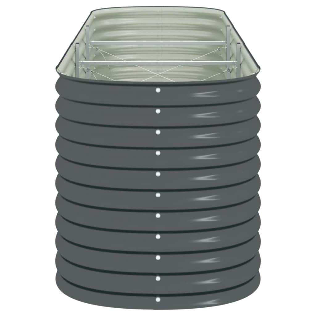 Garden Planter  Galvanised Steel / Grey