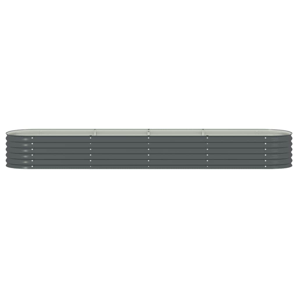 Garden Planter  Galvanised Steel, Grey