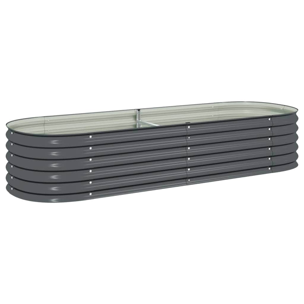 Garden Planter Galvanised Steel / Grey