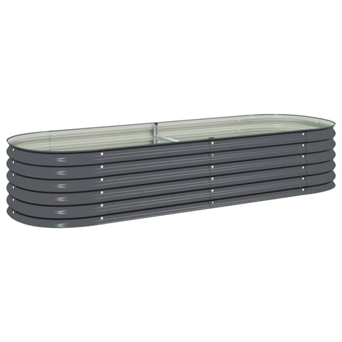 Garden Planter Galvanised Steel / Grey