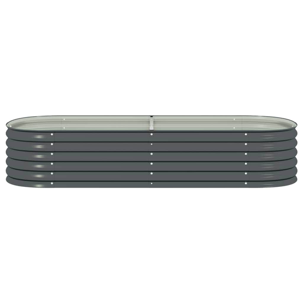 Garden Planter Galvanised Steel / Grey