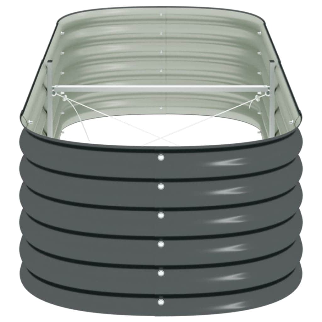 Garden Planter Galvanised Steel / Grey