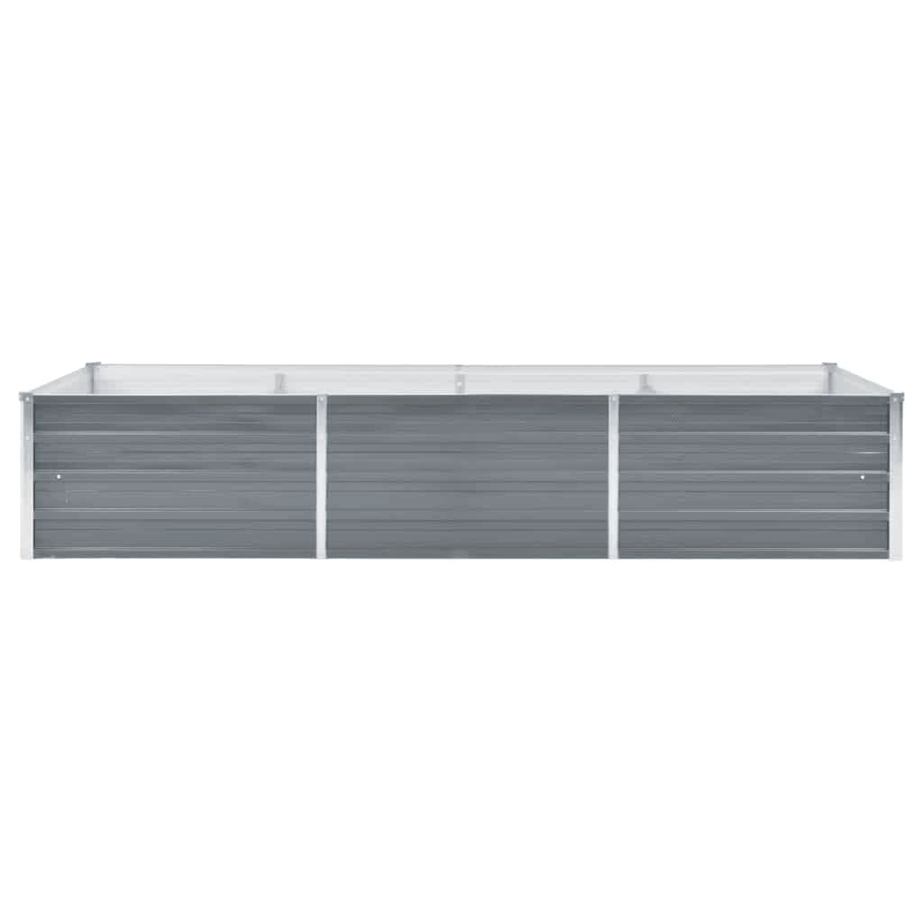 Garden Planter Galvanised Steel - Grey - Simple deals