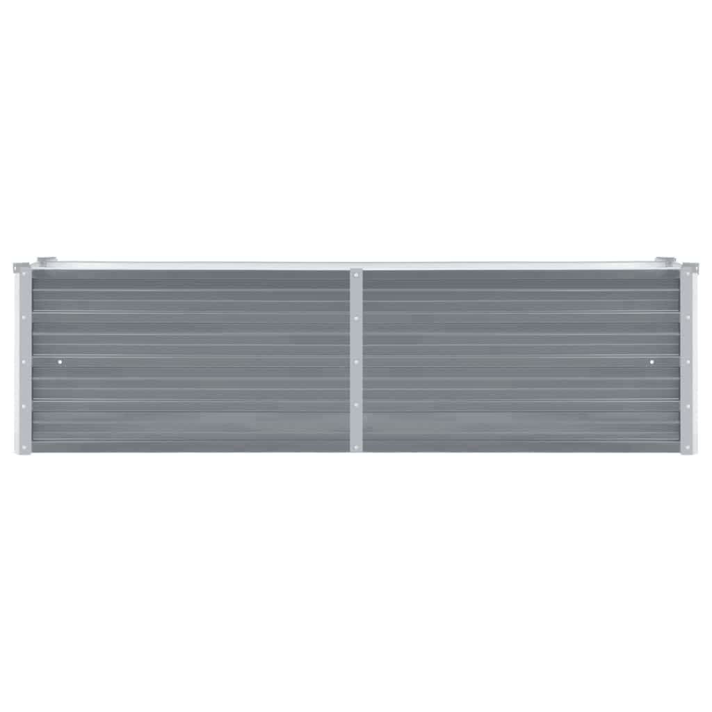 Garden Planter Galvanised Steel Grey - Simple deals