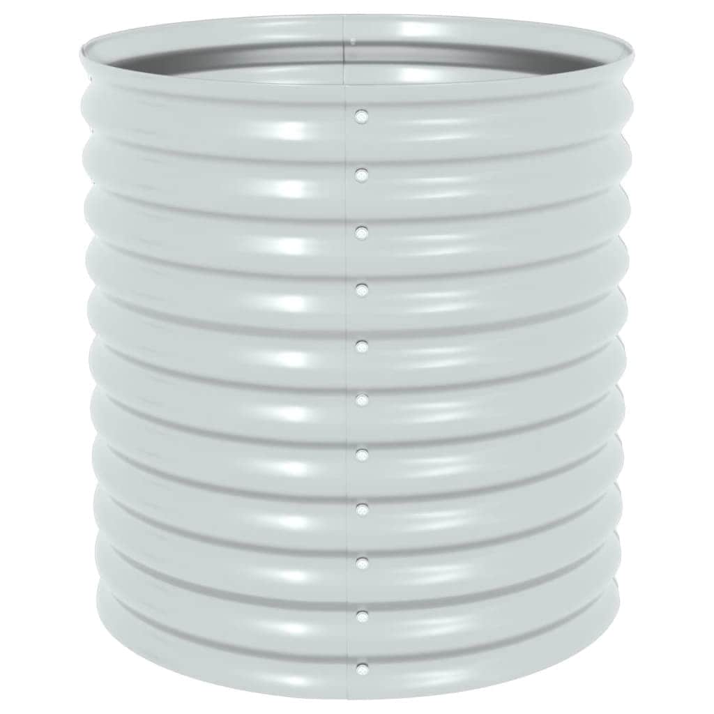 Garden Planter Galvanised Steel -Silver