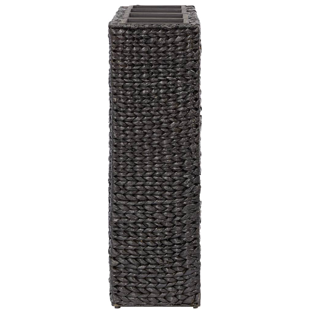 Garden Planter with 4 Pots Water Hyacinth Black