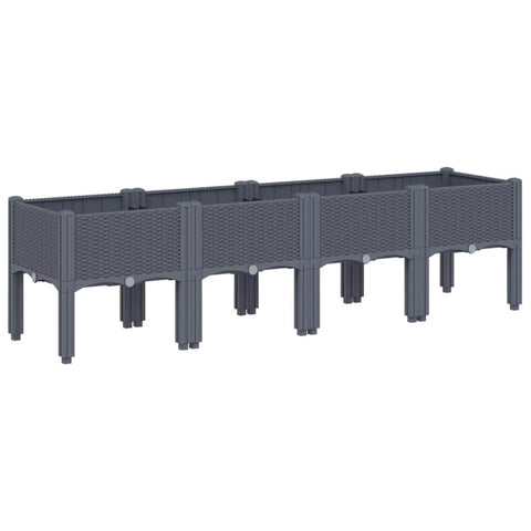 Garden Planter with Legs Grey