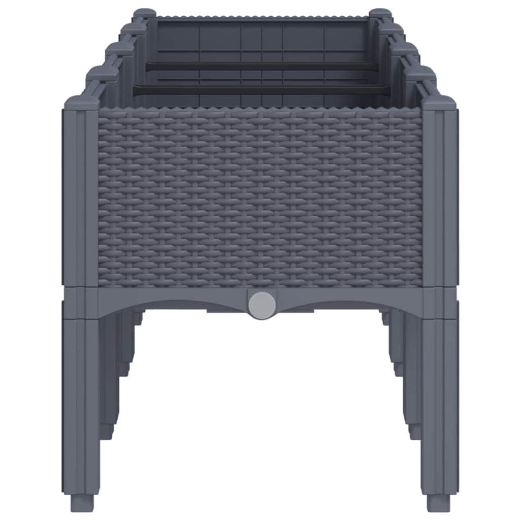Garden Planter with Legs Grey