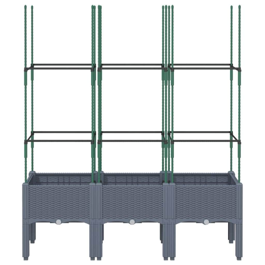 Garden Planter with Trellis