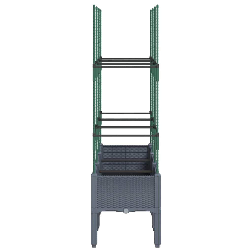 Garden Planter with Trellis