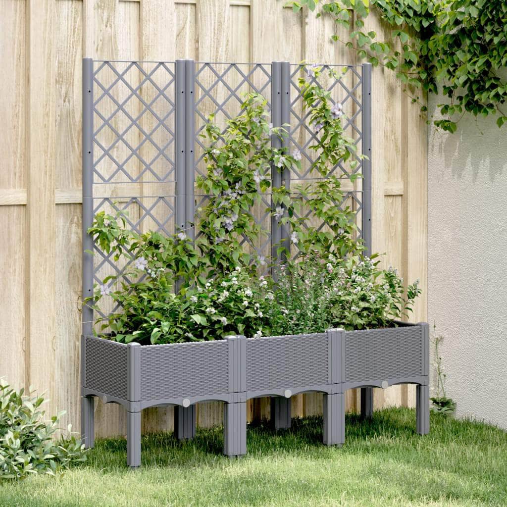 Garden Planter with Trellis
