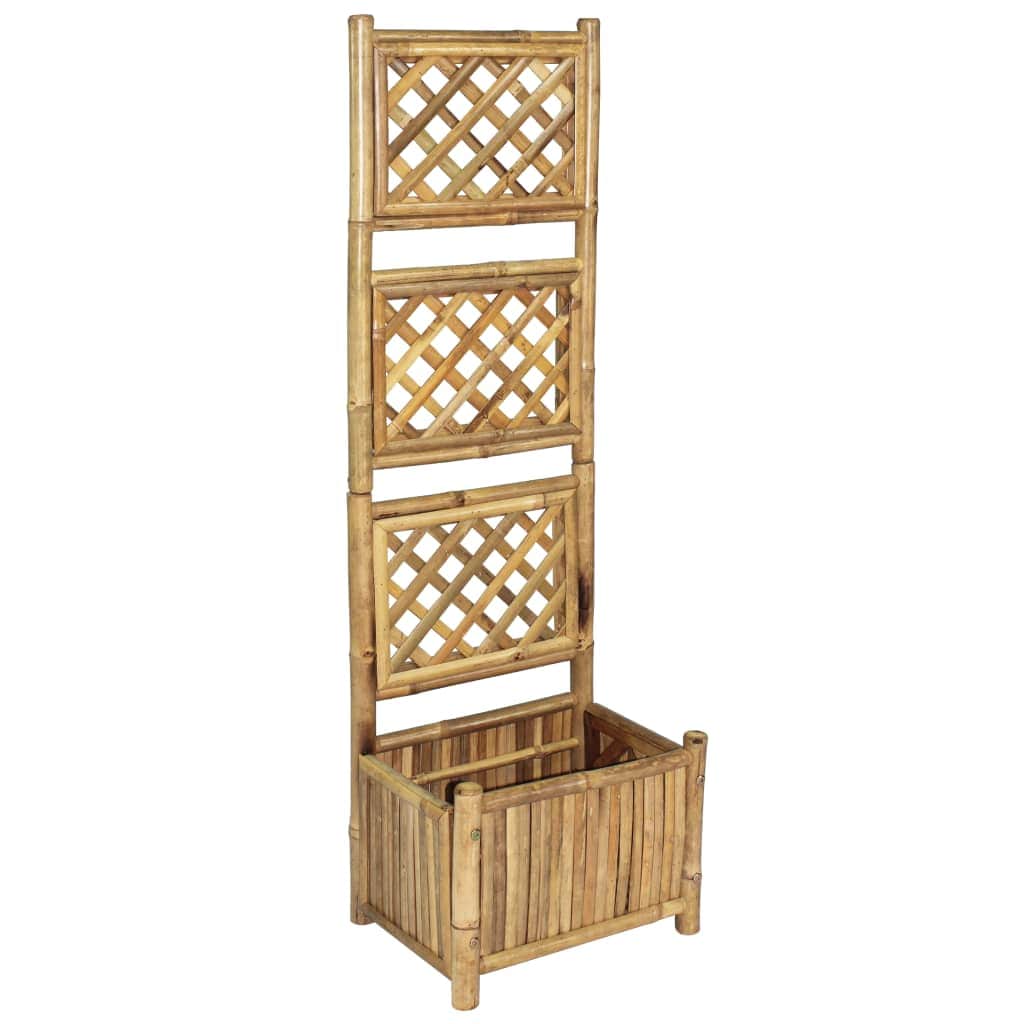 Garden Planter with Trellis Bamboo 40 cm - Simple deals